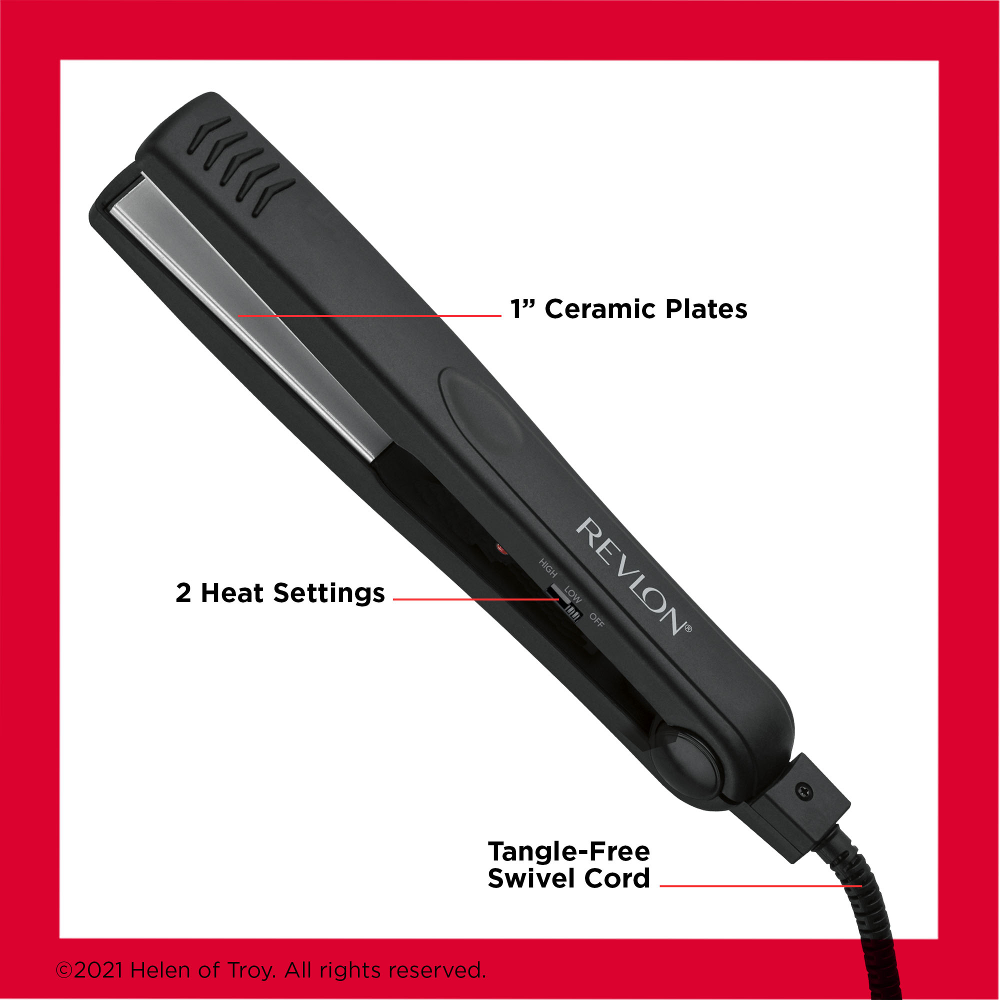 Revlon Essentials Ceramic 1" Flat Iron photo 4