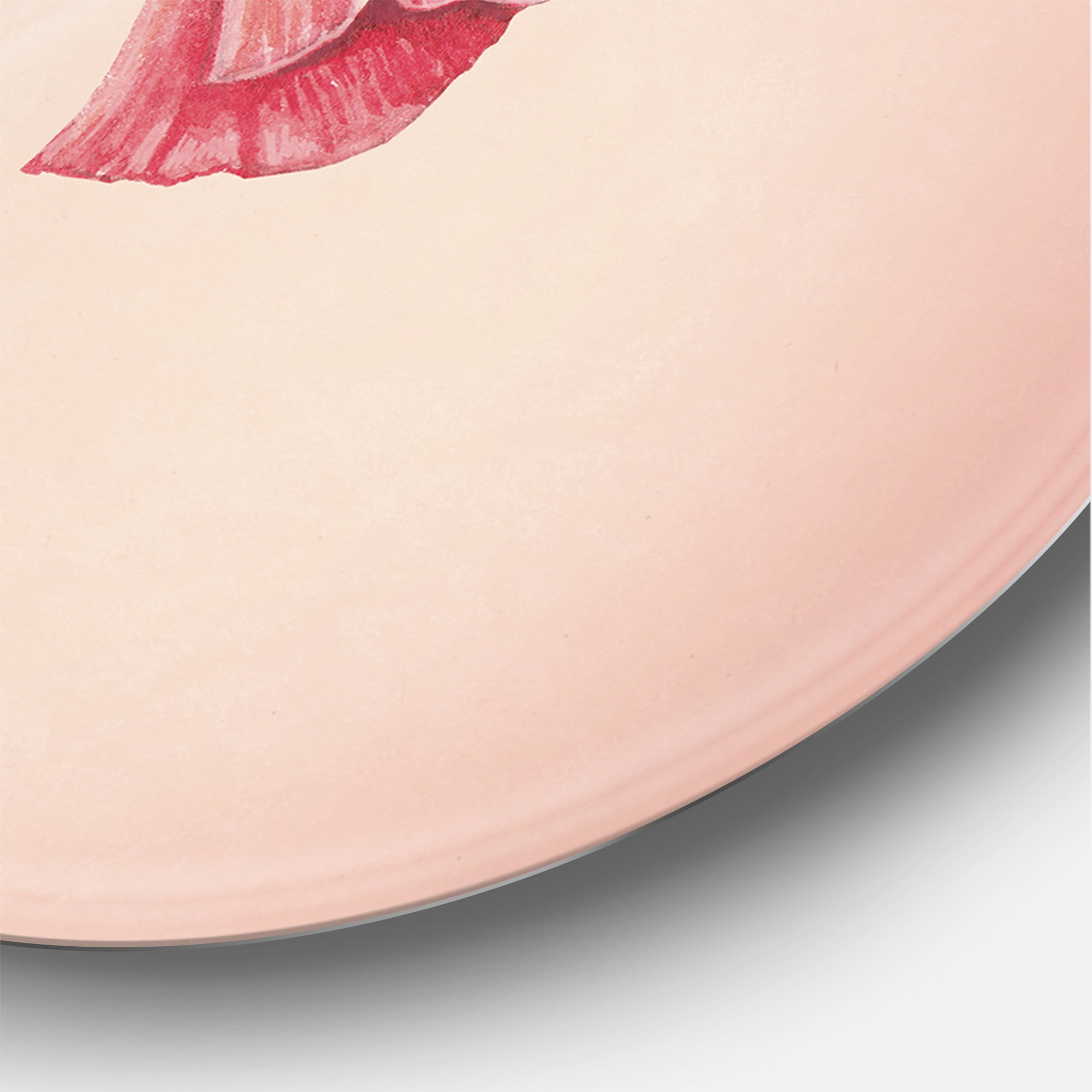 Designart 'Poppy Retro Flowers' Vintage Circle Metal Wall Art 11x11 - Disc of 11