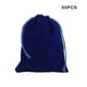 thumbnail image 4 of Wosthever 50 Uds bolsa de tela de terciopelo con cierre de cordón almacenamiento elegante para objetos de valor y regalos bolsas de joyería Almacenamiento y organización del hogar Azul 13*18, 4 of 6