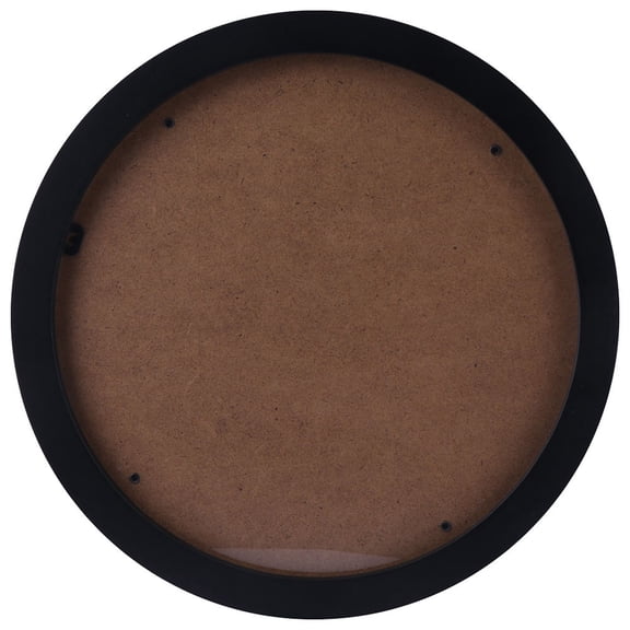 KAKOWELY 1Set Picture Frame Round Wall Hanging Decor 11.4x11.4x0.8in Wooden Photo Display