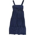 thumbnail image 2 of I.N.C Womens Tiered Maxi Dress, Blue, XX-Large, 2 of 2