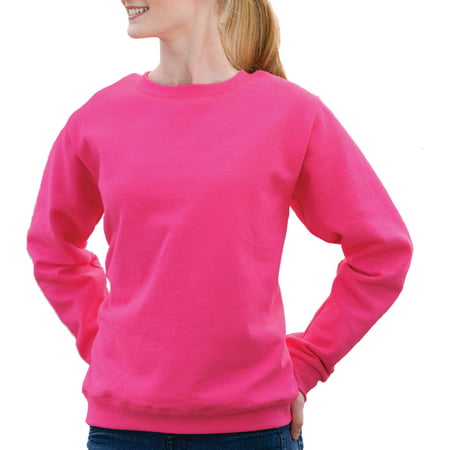 Gildan Women's Athleisure Soft Cotton Crewneck Fleece Sweatshirt ...