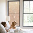thumbnail image 3 of Orange Ombre Window Privacy Film, Farmhouse Stripes Modern Abstract Art Static Cling UV Sun Blocking Tint Film Heat Control Windows Films for Bedroom Bathroom, Window Stickers 29.5"x78.7", 3 of 8