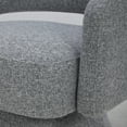 thumbnail image 6 of CHITA Swivel Fabric Accent Chair with Open Back&Wood Base,Modern Armchairs for Living Room Bedroom,Gray, 6 of 9