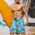 thumbnail image 6 of Binienty Men's Quick Dry Board Shorts Swim Trunks Featuring Ocean Floral Pattern - for Beach Vacation and Water Activities, 6 of 10
