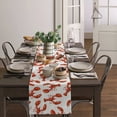 thumbnail image 4 of Table Runner Dresser Scarves 48 Inch Long, Vintage Red Lobster Marine Life Linen Dining Table Runners Nautical Ocean Animal White Tabletop Scarf for Wedding Holiday Party Kitchen, 4 of 7