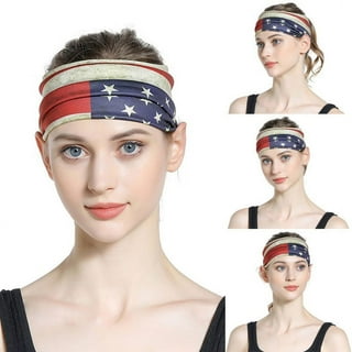 Red white blue hair accessories deals