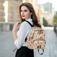 thumbnail image 6 of FORMRS Mini Backpack Purse for Women Quilted Travel Daypack Casual Shoulder Bag, Fall Book Shelf, 6 of 7