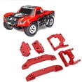 thumbnail image 4 of RC 1/18 Bumper Plate, RC 1/18 Bumper Replacement Easy Installation RC Upgrade Parts Versatile Aluminum Alloy  For Latrax Teton 1/18 For Remote Control Car Red, 4 of 8