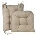 thumbnail image 3 of Klear Vu Antidérapant Poignée Twillo Rembourré Chaise Berçante Ensemble de Coussin, Siège 17" x 17" et Dossier de Siège 21" x 17", 2 Pièces, Pierre 2 Comte, 3 of 15