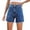 Blue, variant on Clearance! Jean Shorts Womens Boyfriend Jeans for Women Women's Summer New Loose Casual High Waist Solid Denim Shorts S-L