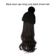 thumbnail image 5 of Jumpingount Sombrero de extensión de pelo de simulación para mujer, gorro de punto desmontable, pelo largo falso, tocado de viaje para fiesta, accesorios Cuidado del cabello Marrón oscuro Jumpingount CE014849-02, 5 of 6