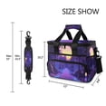 thumbnail image 3 of FORMRS Insulated Cooler Bag 24 Cans Capacity Soft Leakproof Lunch Box with Side Pockets, Blue Road, 3 of 7
