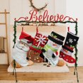 thumbnail image 1 of Believe Christmas Stocking Holder Stand Hangers, 1 of 7