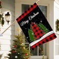 thumbnail image 6 of Christmas Garden Flag, Christmas Flags 28 x 40 Double Sided, Winter Garden Red Buffalo Plaid Tree Yard Flag for Outside Home Decor, 6 of 6