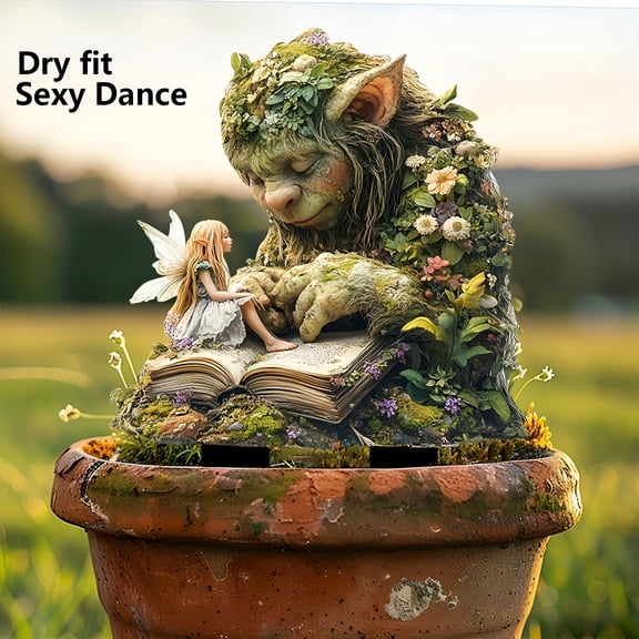 ACDANC Decorative Garden Stakes Garden Statues Outdoor Flower Fairy Decor,Outdoor Statues-Patio Lawn Yard Porch,Funny Garden Fairies Ornaments Figurines for Outside Garden Gifts