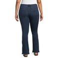 thumbnail image 3 of Terra & Sky Women's Plus Size High Waisted Bootcut Jeans, 32" Inseam, 3 of 14
