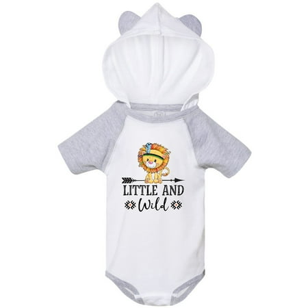 

Inktastic Little and Wild Tribal Lion Gift Baby Boy or Baby Girl Bodysuit