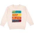 thumbnail image 2 of Inktastic Eat Sleep Jiu Jitsu Repeat Toddler Sweatshirt, 2 of 4