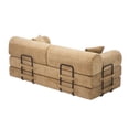 thumbnail image 6 of Timbernest 78.8" Convertible Sleeper Sofa with Storage, Corduroy Sofa Bed for Living Room, Cream, 6 of 7