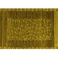 thumbnail image 1 of Ahgly Company Machine Washable Indoor Rectangle Abstract Yellow Modern Area Rugs, 4' x 6', 1 of 4