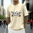 thumbnail image 2 of Playeras Deportivas Para Hombre, Camiseta De Fútbol Alemán Con Gráfico De Talla Grande, Camiseta Estampada De Manga Corta De Color Liso, 2 of 5