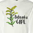 thumbnail image 4 of Inktastic Nebraska Girl Goldenrod Flower Long Sleeve T-Shirt, 4 of 5