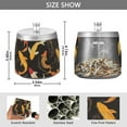 thumbnail image 2 of Yayeee Ashtray with Lid for Cigarette Smokeless Stainless Steel Home Ash Holder, Black Fish Pattern, 2 of 7