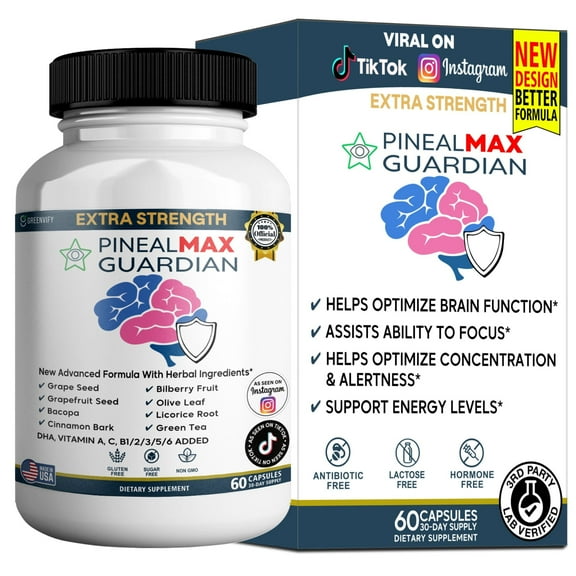 GreenVify Pineal Max Guardian Sleep Support Supplement, 60 Capsules