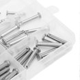 thumbnail image 3 of 96 Pcs Stainless Steel Clevis Pins Assortment, 12 Sizes, Single Hole, Flat Head, T Shape, for Car, 3 of 4
