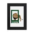 thumbnail image 1 of Lion Cat Ferocious Art Deco Fashion Desktop Photo Frame Picture Display Art Painting Exhibit, 1 of 3