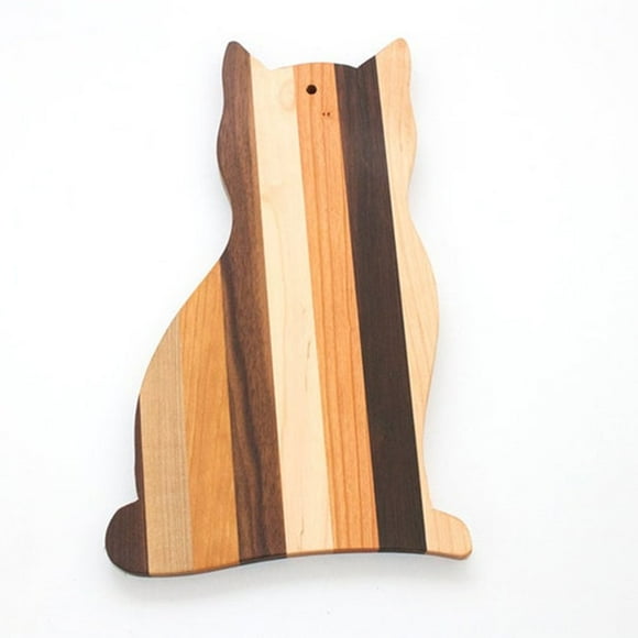 Chopping Block Cutting Board Tool Wooden Creative Easy To Clean Wood Brown Romantic Decor Cat Shape Kitchen Supplies