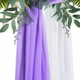 thumbnail image 4 of 1pc/2pcs Wedding Arch Draping Fabric,216.5in Wedding Arch Drapes Sheer Backdrop Curtain,Wedding Ceremony Reception Swag, 4 of 6