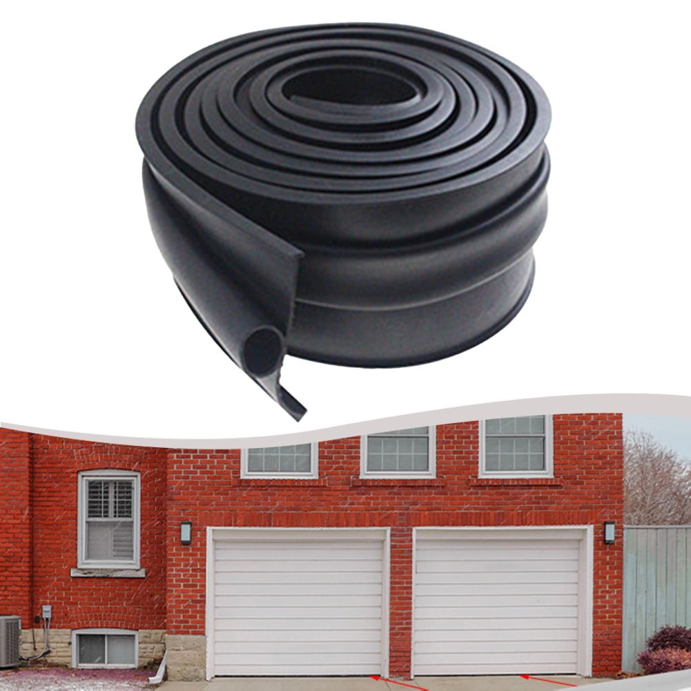 Whatever You Like-Garage Door Bottom Seal Strip 3M Rubber Weather Stripping for Wind & Rain Protection, Waterproof Weatherproofing for Sectional & Rolling Doors, Easy Installation"}