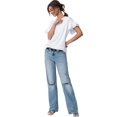 thumbnail image 3 of T-shirts d'Été à Manches Courtes pour Femmes, Décontractés, à Volants, Col Ras du Cou, Blouse Mode, Blanc, M, 3 of 8