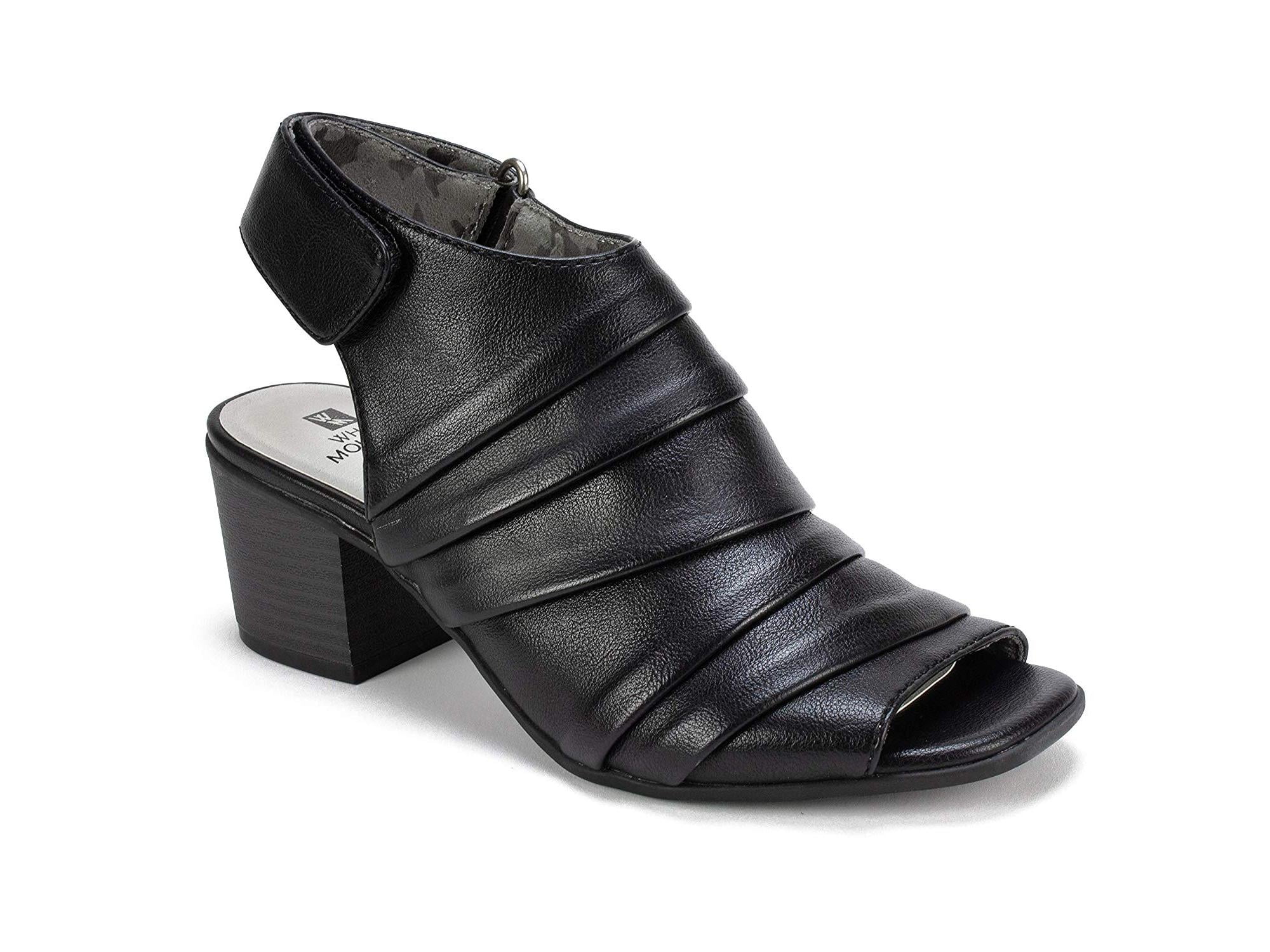 white mountain peep toe booties