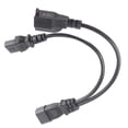 thumbnail image 3 of C14 Macho A C13 NEMA 5-15R Cable de AlimentAción Femenino, Cables de Alimentación 10a 250V Moldeado una Vez A Prueba de Agua Segura Para Entresoras, 3 of 7