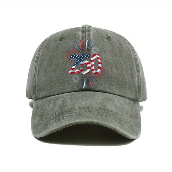 FUZHIQ USA 250th Anniversary Vintage Washed Cap,250 Anniversary USA hat 1776-2026 Commemorative Baseball Cap,Traditional American Tribute Hat Gift Honoring Patriots & Veterans Blue