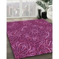 thumbnail image 3 of Ahgly Company Machine Washable Indoor Rectangle Transitional Crimson Purple Area Rugs, 2' x 4', 3 of 7