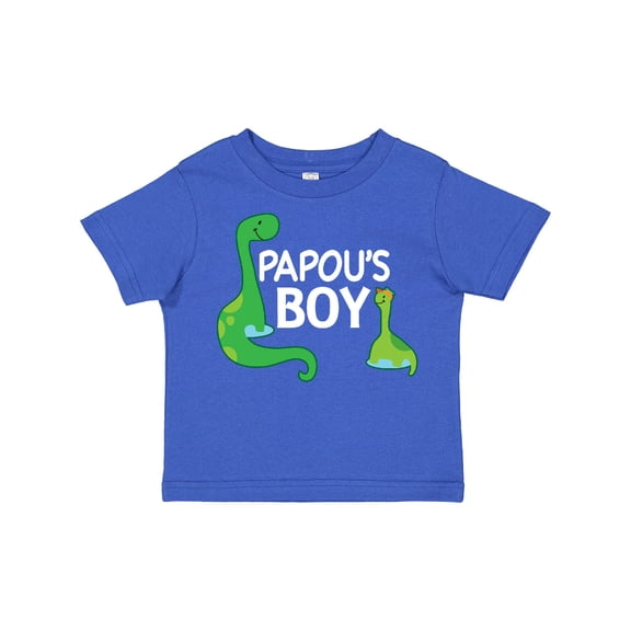 Inktastic Papou's Boy Grandson Dinosaur Boys Toddler T-Shirt