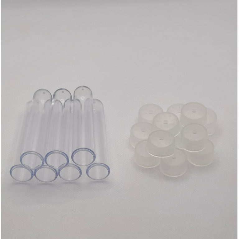 GANAZONO 150 Pcs Flower Preservation Tube Floral Water Tube Cap Cut Orchid  Tubes Bouquet Water Tube Floral Clear Floral Tube Water Vials for Flowers