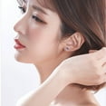 thumbnail image 5 of White Gold Plated Crystals Earrings (Pink), 5 of 5