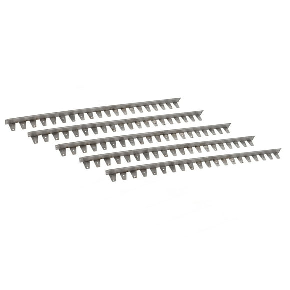 No Dig Landscape Edging, 10PCS 2 Inch Tall Landscaping Edging Border Stainless Steel Garden Separator Kit with Spikes for Lawn Yard Paver, 46.5 Inch
