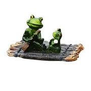 Yard Frog Tortoise Garden Pond Decorative Sculpture Desk Floating Animal Statue