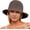 01 Coffee, variant on Ladies Fishing Hat Made of airy Woven Paper Straw, Foldable Crush hat, Sun hat, Bucket Hat