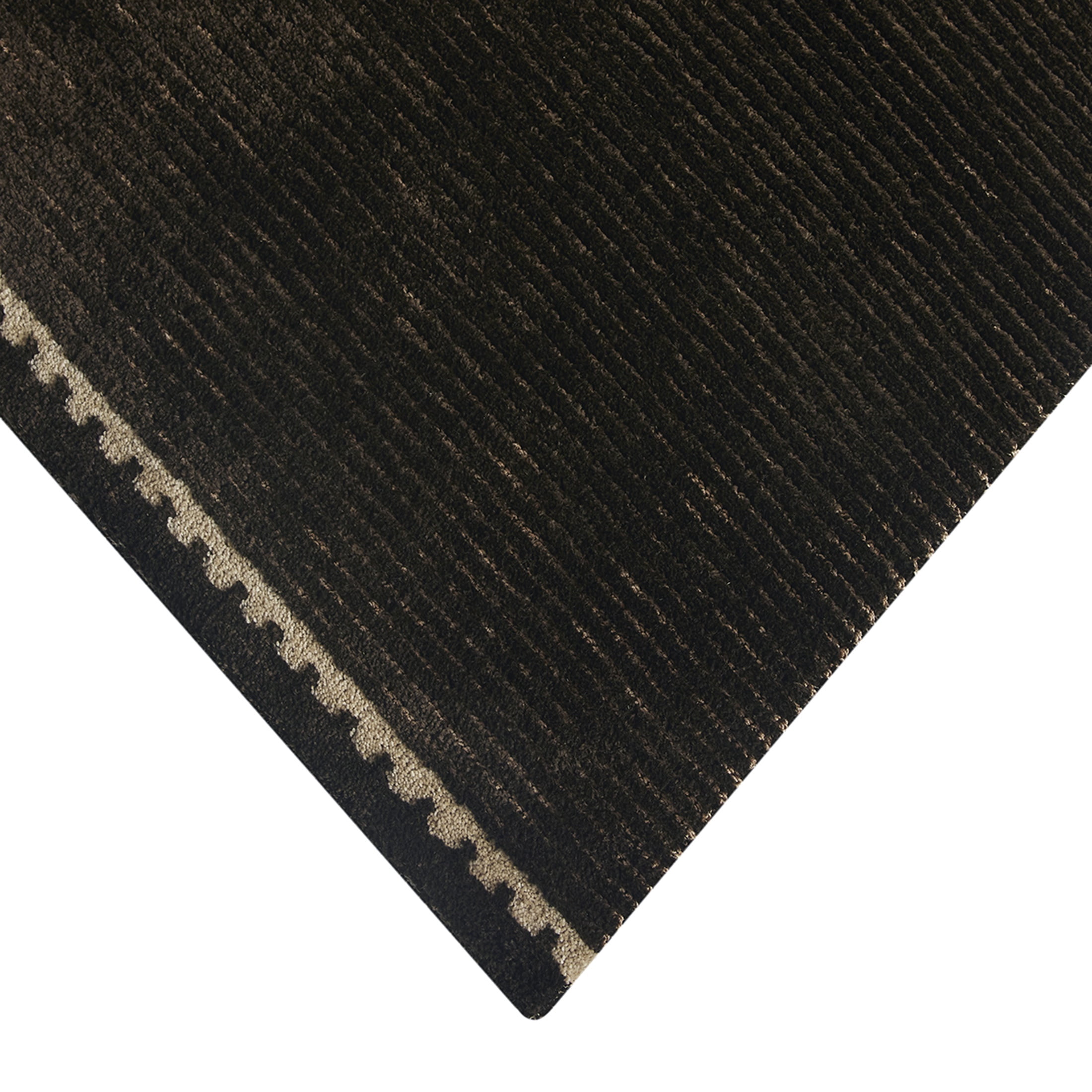 Better Homes & Gardens Chocolate Brown Coleman Tonal Hem 5' x 8' Area Rug