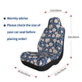 thumbnail image 5 of Sikiie Flower Car Seat Covers 2PCs Front Car Seat Covers Universal fit for Most Cars SUVs and Trucks-2 PCS, 5 of 9