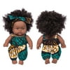 WOXINDA Black African Black Baby Cute Curly Black 8-Inch Vinyl Baby Toy