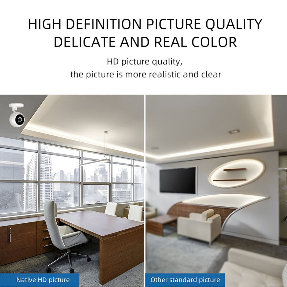 Smart Security Cameras for Home Security, Baby Monitor with Camera ,Mobile APP - Remote Intercom 1080P HD Security Manual 360 Rotation Camera