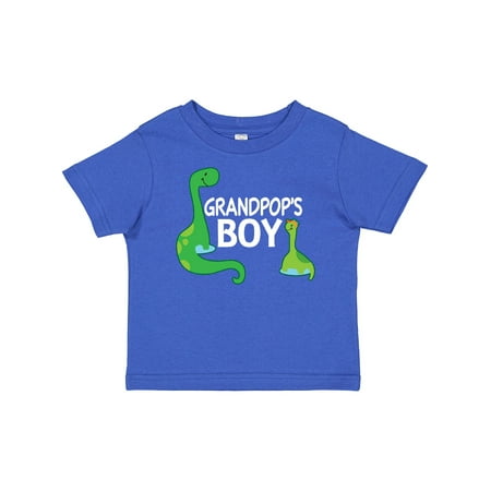 

Inktastic Grandpop s Boy Grandson Dinosaur Gift Baby Boy T-Shirt